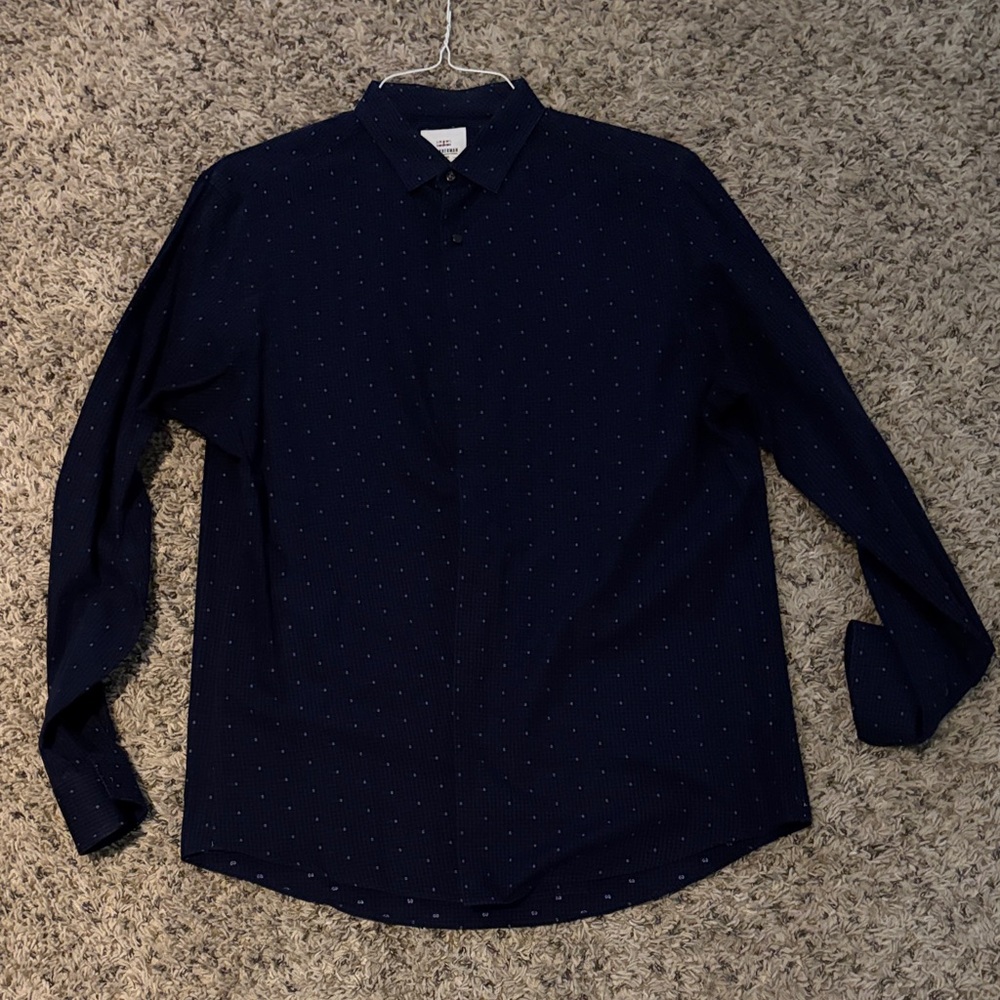 Ben Sherman Dark Blue Casual Button Down Shirt